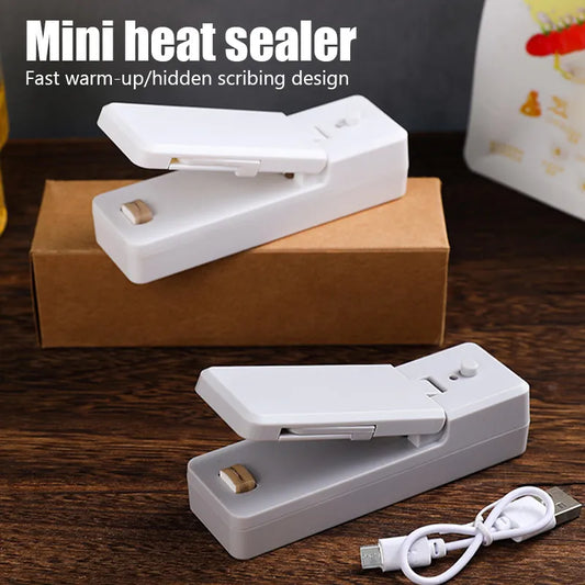 Mini Bag Sealer Heat Sealers with Cutter Knife